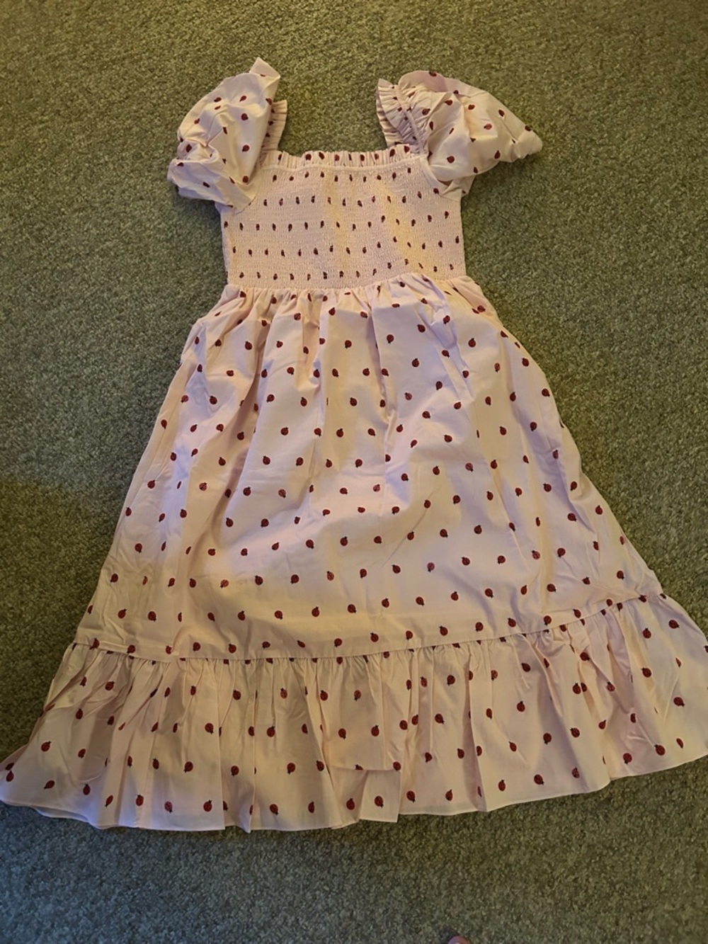 kate spade Pink Dress with Red Heart Print